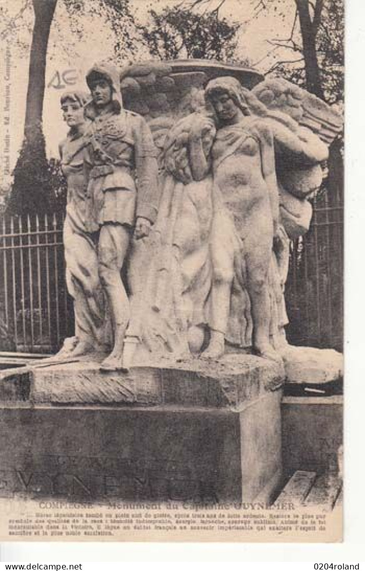 Carte France 60 - Compiegne - Monument Du Capitaine Guynemer  : Achat Immédiat - Monuments Aux Morts