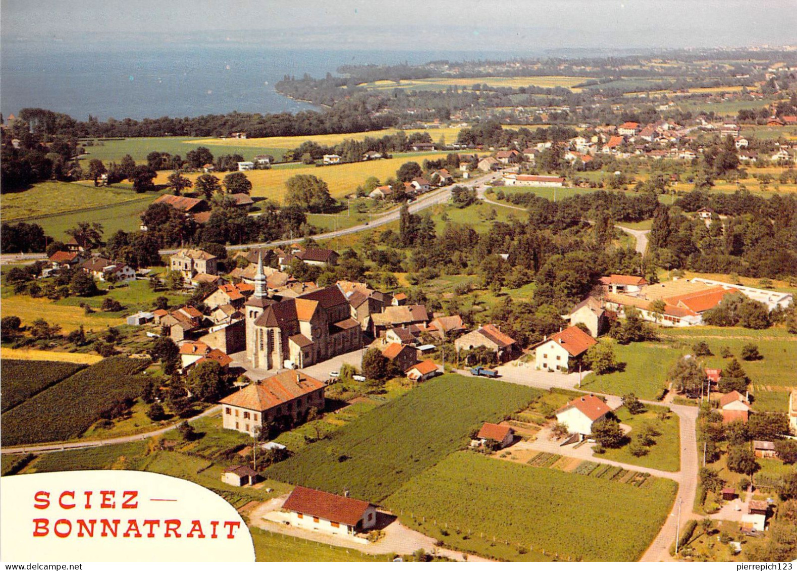 74 - Sciez - Bonnatrait - Vue Aérienne Et Le Lac Léman - Sciez