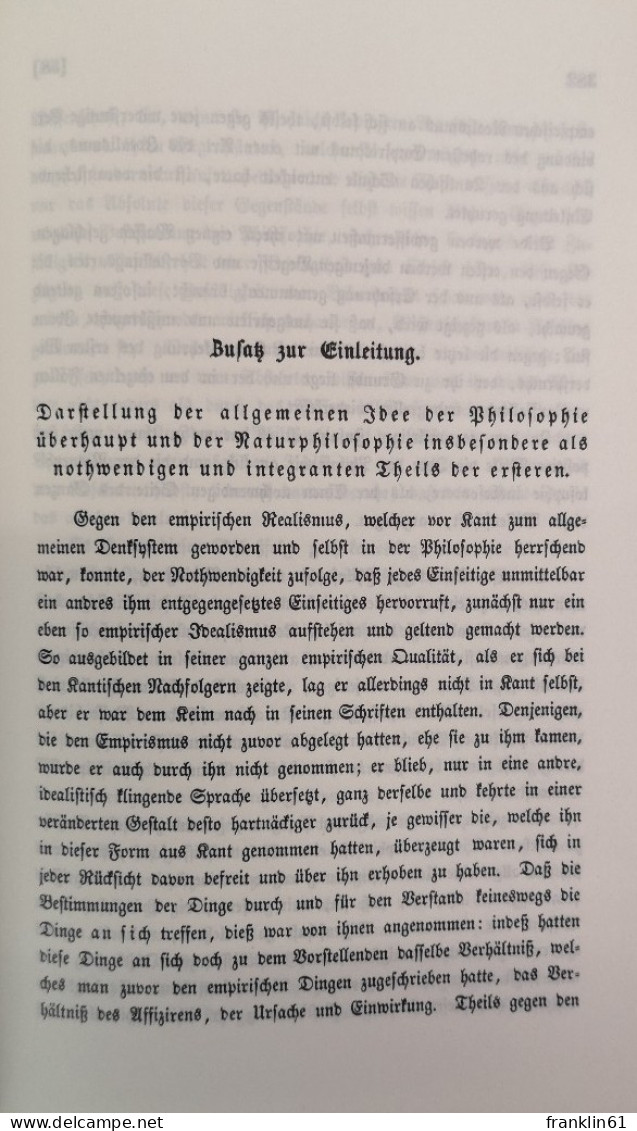 Schriften Von 1794 - 1798. - Philosophie