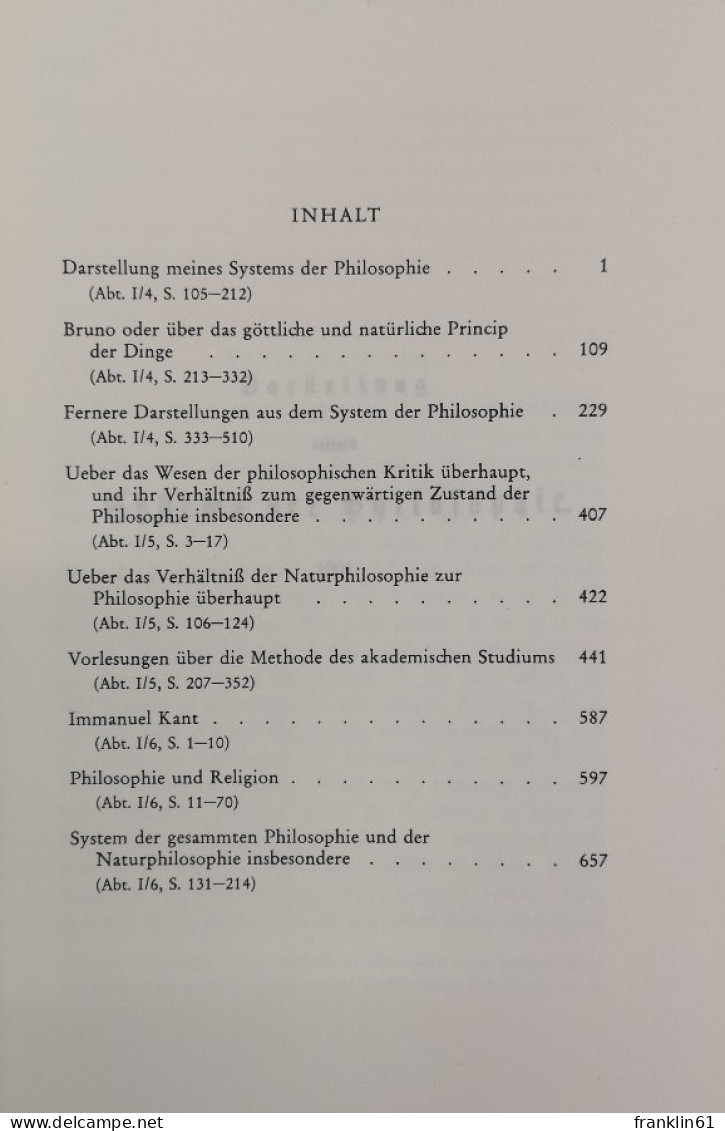 Schriften Von 1801 - 1804. - Philosophie