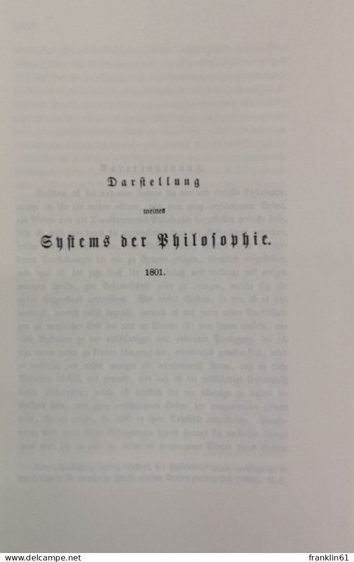 Schriften Von 1801 - 1804. - Philosophie