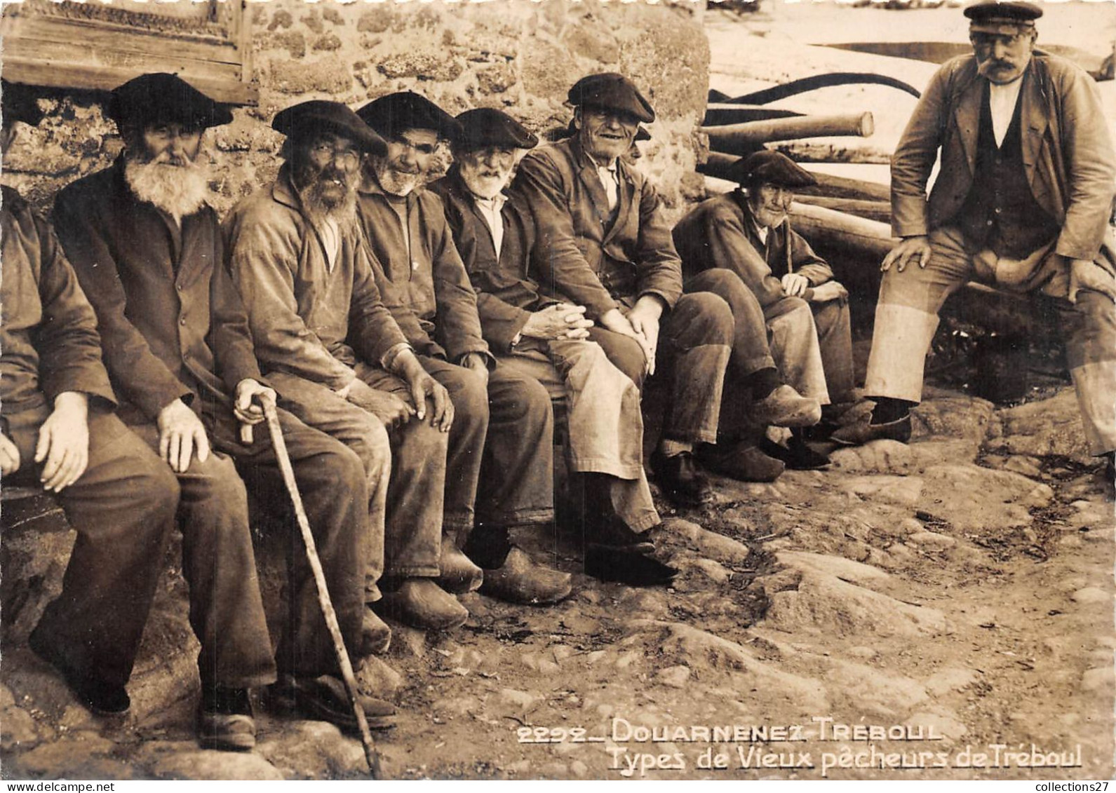 29-DOUARNENEZ-TREBOUL- TYPES DE VIEUX PÊCHEURS DE TREBOUL - Douarnenez