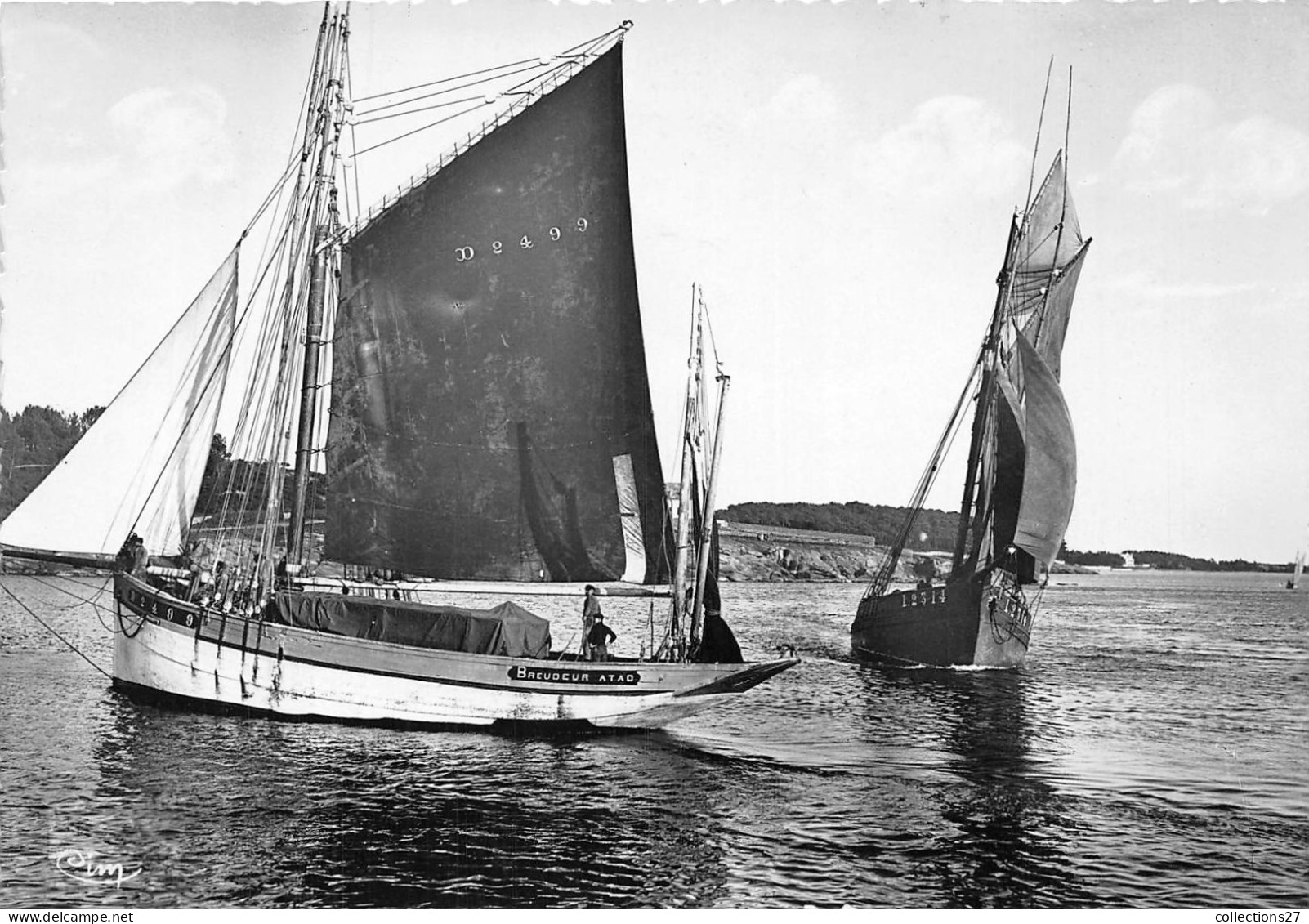 29-AU PAYS BRETON- DEPART POUR LA PÊCHE - Autres & Non Classés