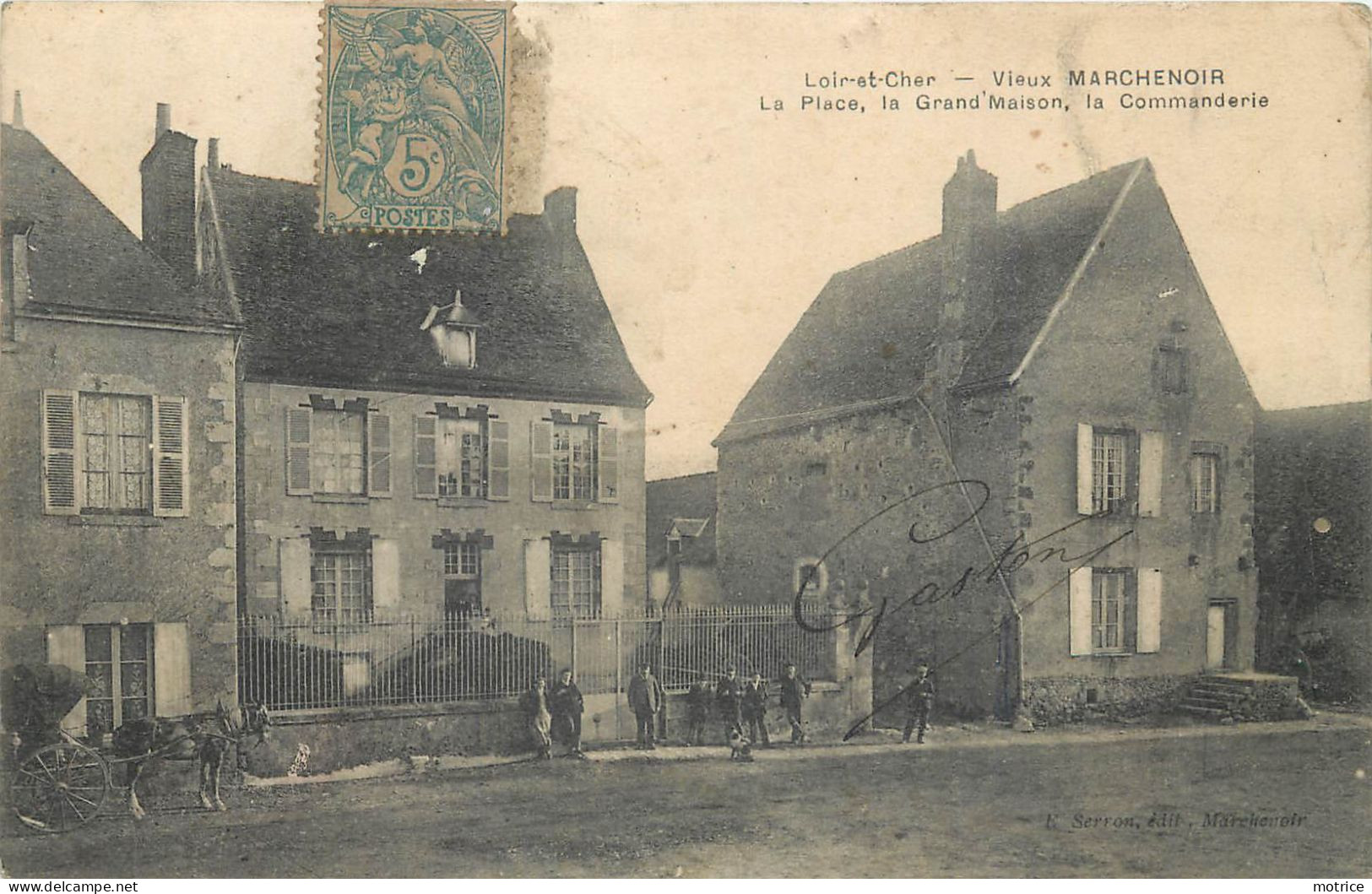 VIEUX MARCHENOIR - La Place, La Grand'maison, La Commanderie. (carte Vendue En L'état) - Marchenoir