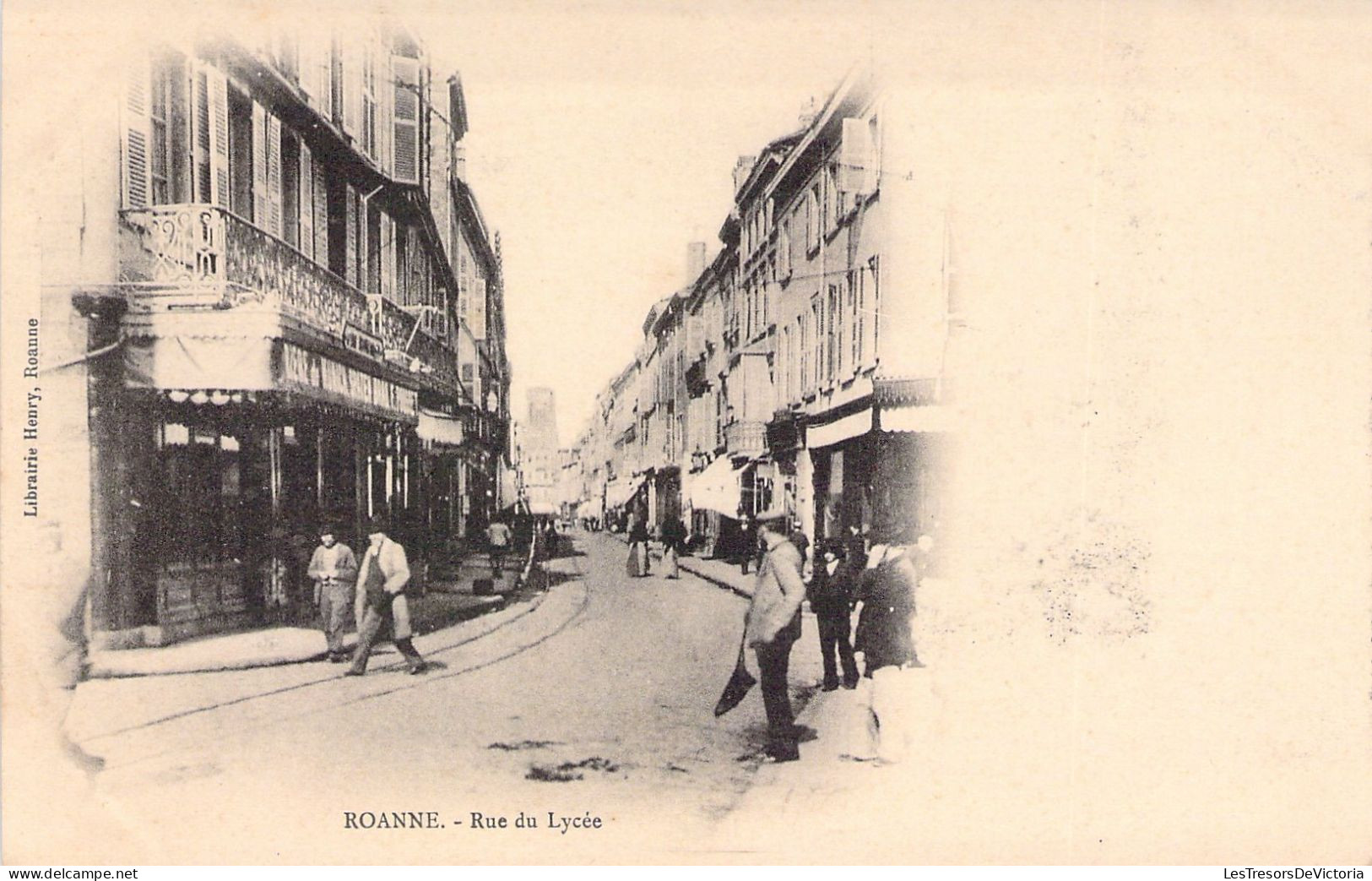 FRANCE - 42 - ROANNE - Rue Du Lycée - Carte Postale Ancienne - Roanne