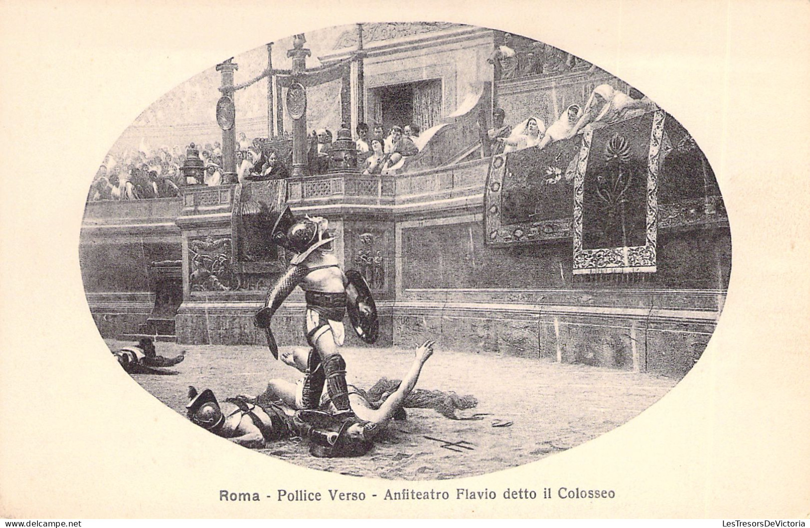 ITALIE - ROME - Police Verso - Anfiteatro Flavio Detto Il Colosseo - Carte Postale Ancienne - Colisée