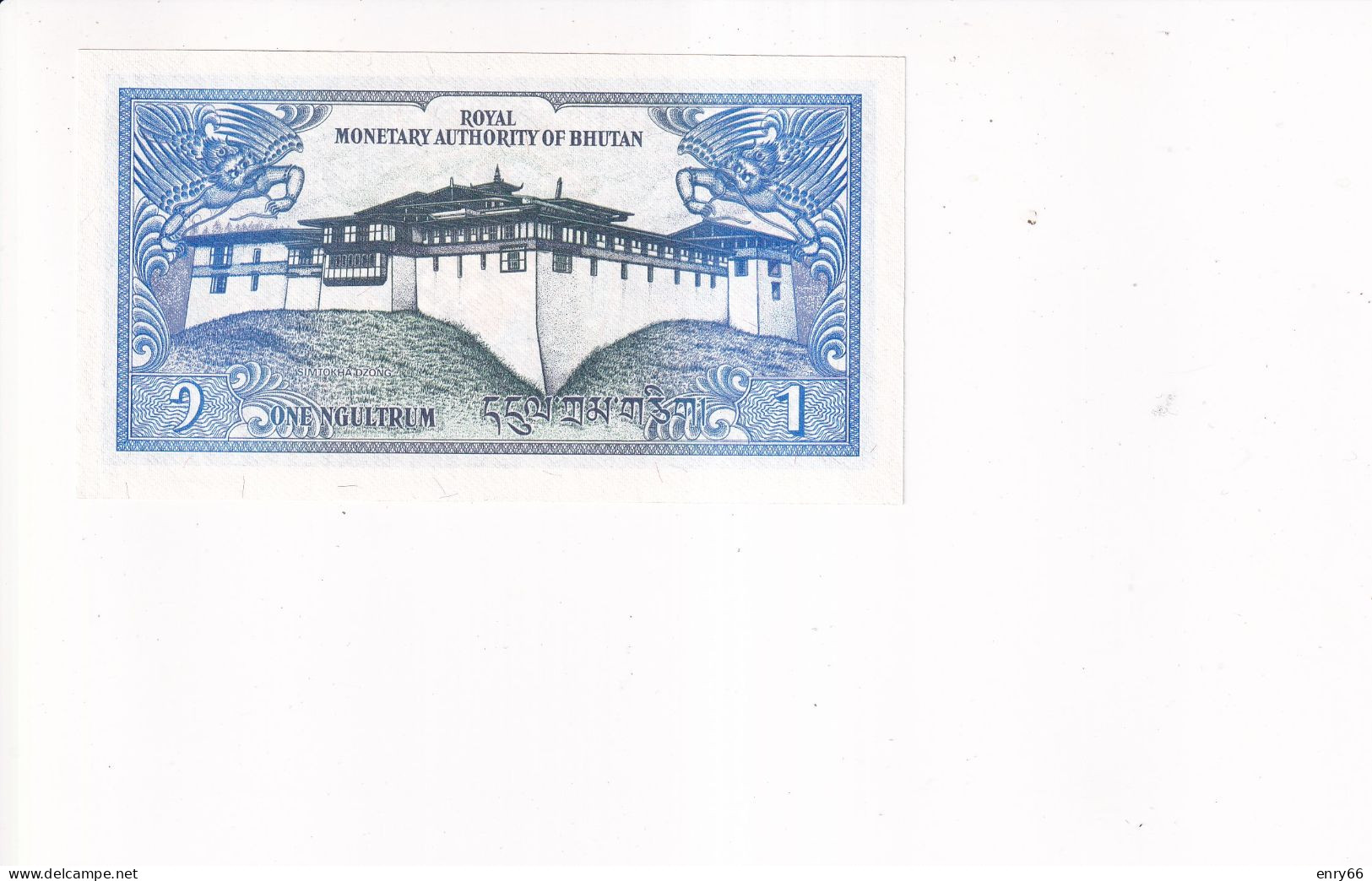 BHUTAN 1 NGULTRUM 1986 P12 UNC - Bhutan