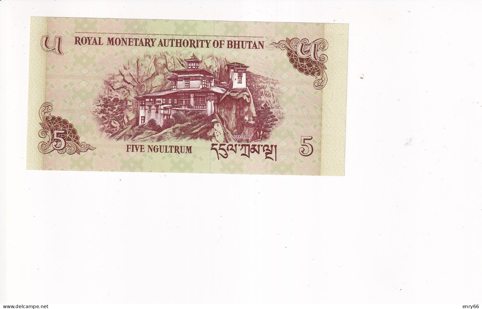 BHUTAN 5 NGULTRUM 2006 P28 UNC - Bhután