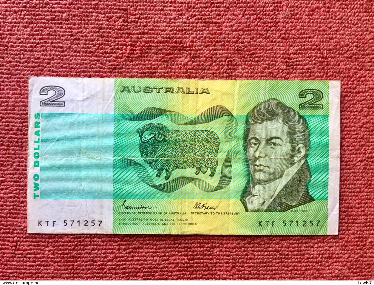 Banknote 2$ Dollars - Australia - 1966-72 Reserve Bank Of Australia