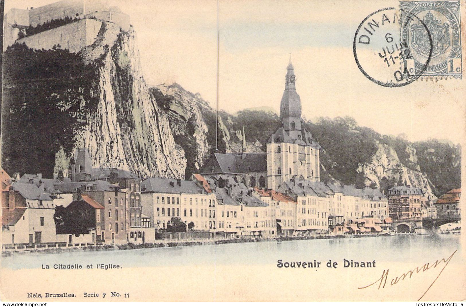 BELGIQUE - DINANT - La Citadelle Et L'Eglise - Edit Nels - Carte Postale Ancienne - Dinant