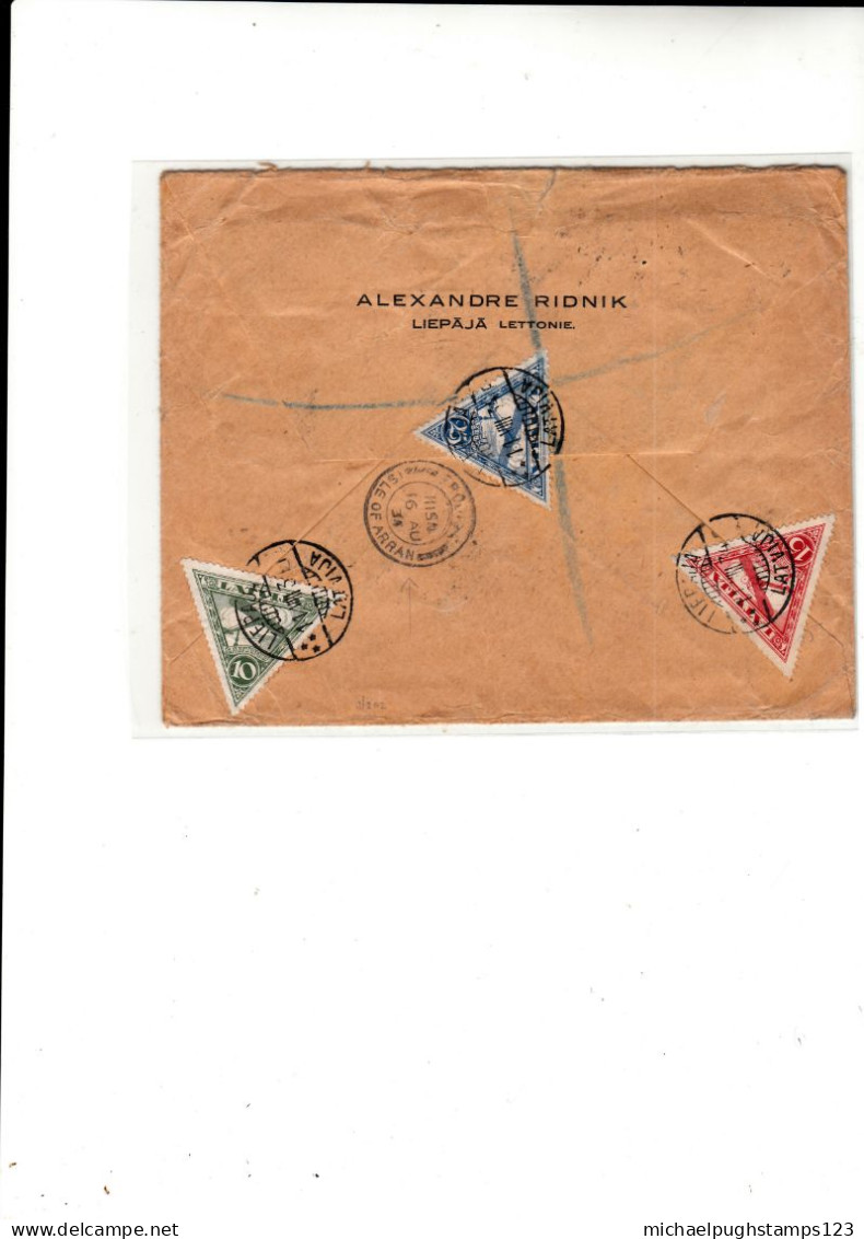 G.B. / Scotland / Islands / Railways / Latvia / Triangle Stamps - Ohne Zuordnung