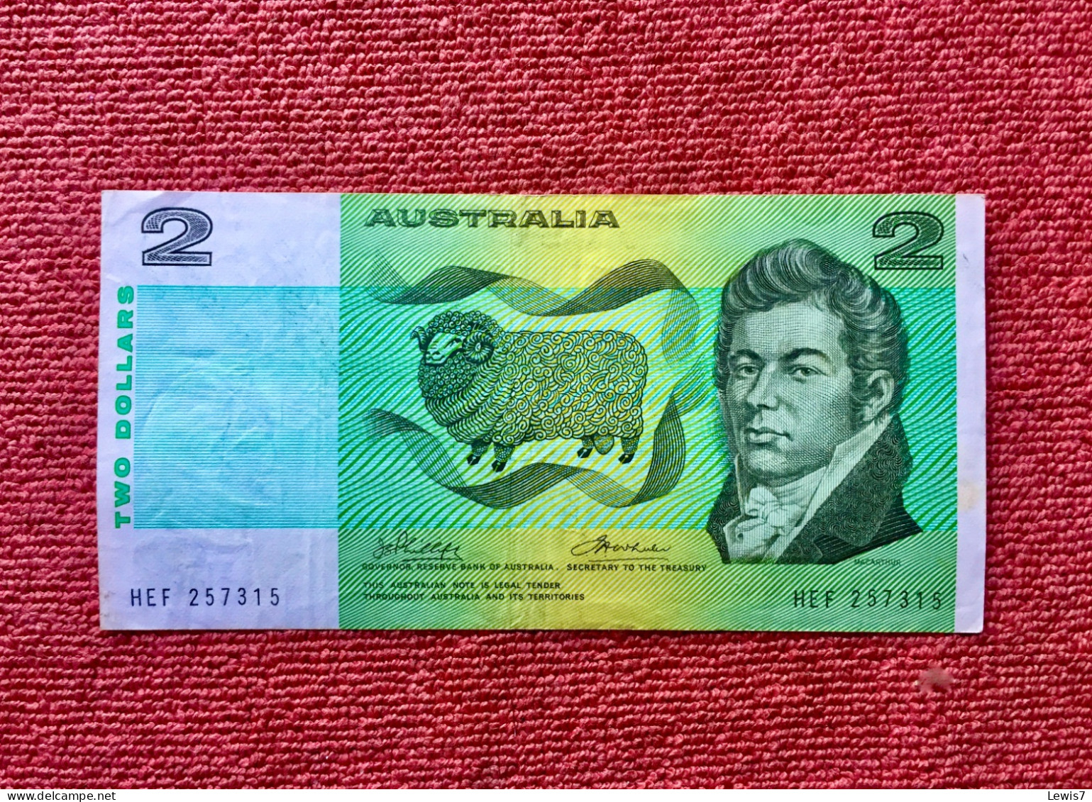 Banknote 2$ Dollars - Australia - 1974-94 Australia Reserve Bank