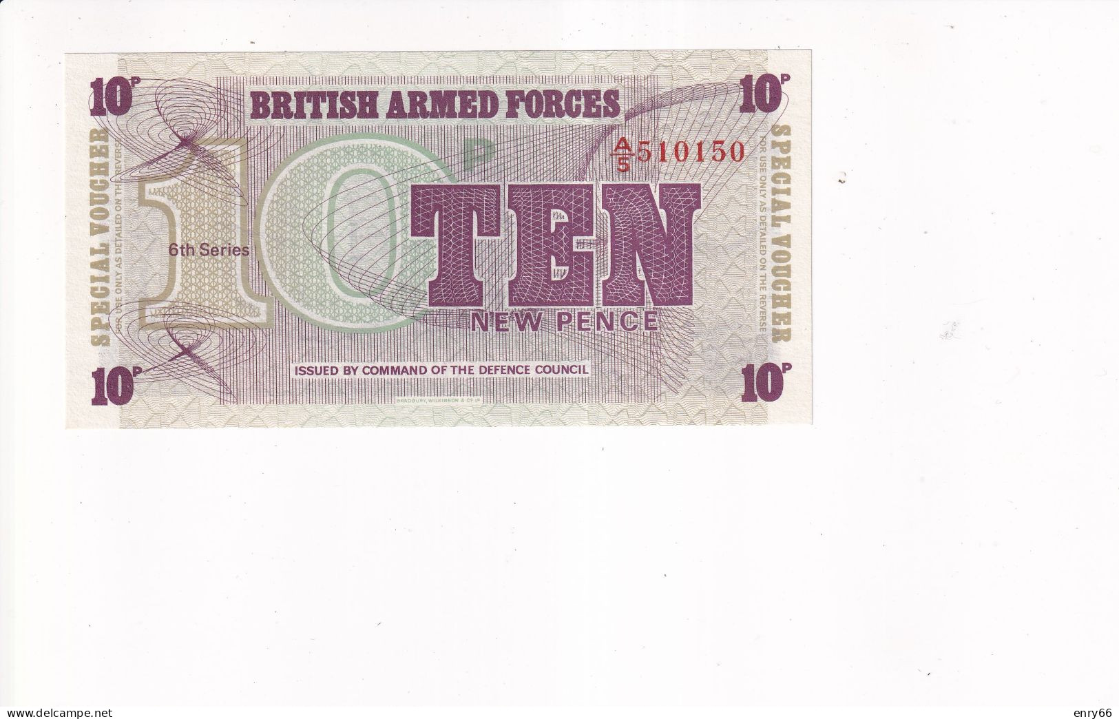 GRAN BRETAGNA 10 PENCE UNC - British Troepen & Speciale Documenten