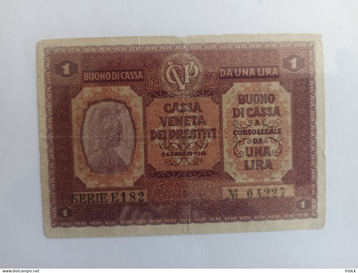 1 Billet Italie 1918  Occupation Autrichienne - Autres & Non Classés