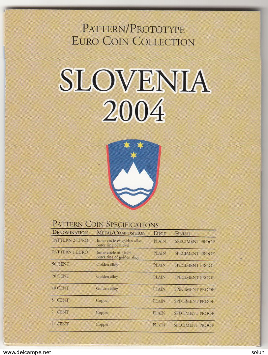 PATTERN/PROTOTYPE EURO COIN COLLECTION SLOVENIA 2004 - Slovenia