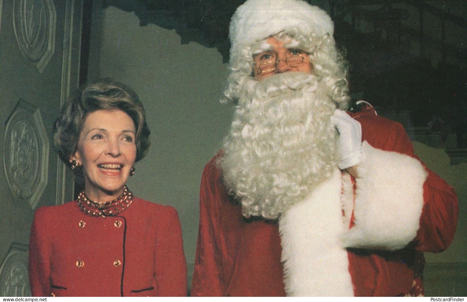 Washington Redskins NFL Star Nancy Reagan USA Christmas Postcard - Altri & Non Classificati