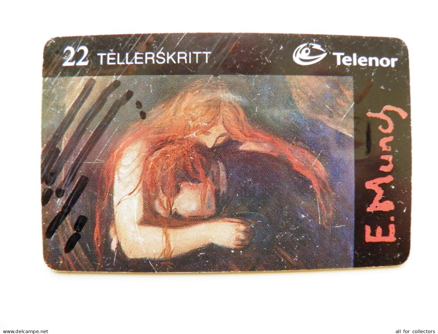 Chip Plastic Phonecard Norway Art Painting Of E.Munch 10/98 N-133 - Pittura