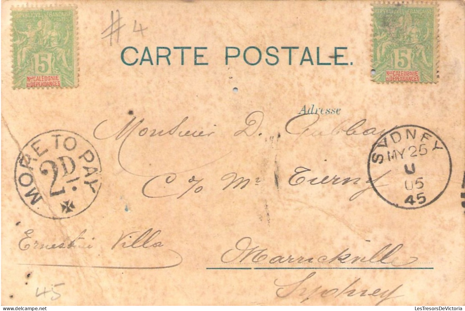 Nouvelle Calédonie - TRIBU Canaque à La Pêche - Carte Postale Ancienne - Nouvelle Calédonie