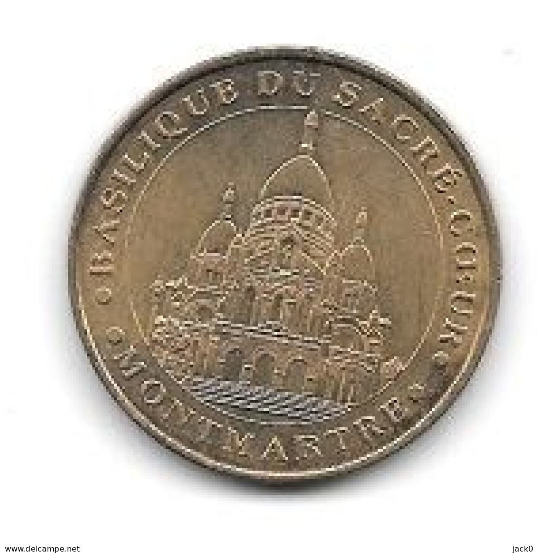 Médaille  Touristique  2001, Ville  PARIS BASILIQUE DU SACRÉ-COEUR, MONTMARTRE  Verso  MILLENIUM  ( 75018 ) Cote  25 € - 2001