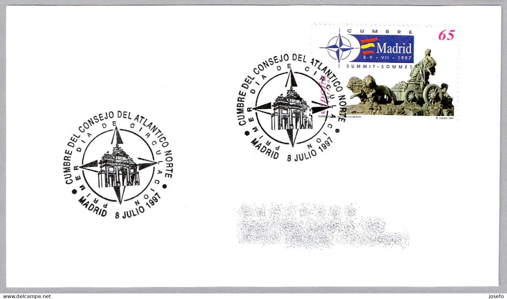 CUMBRE DEL CONSEJO DEL ATLANTICO NORTE OTAN - SUMMIT NATO. FDC Madrid 1997 - OTAN