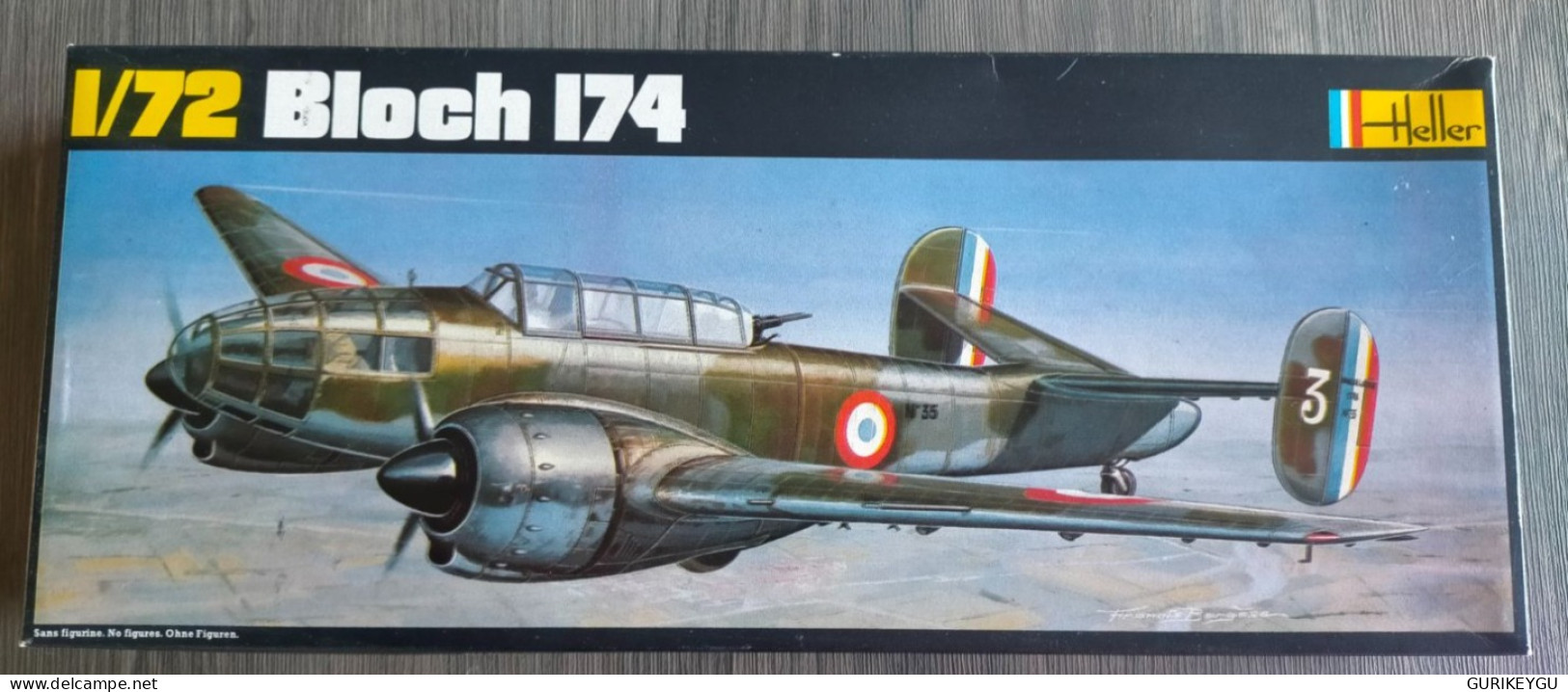 Rarissime Maquette AVION 1/72 BLOCH 174 Heller FRANCE N° 393 Ancienne EO NEUF Boite Fermée D'origine Années 70 - Aviazione