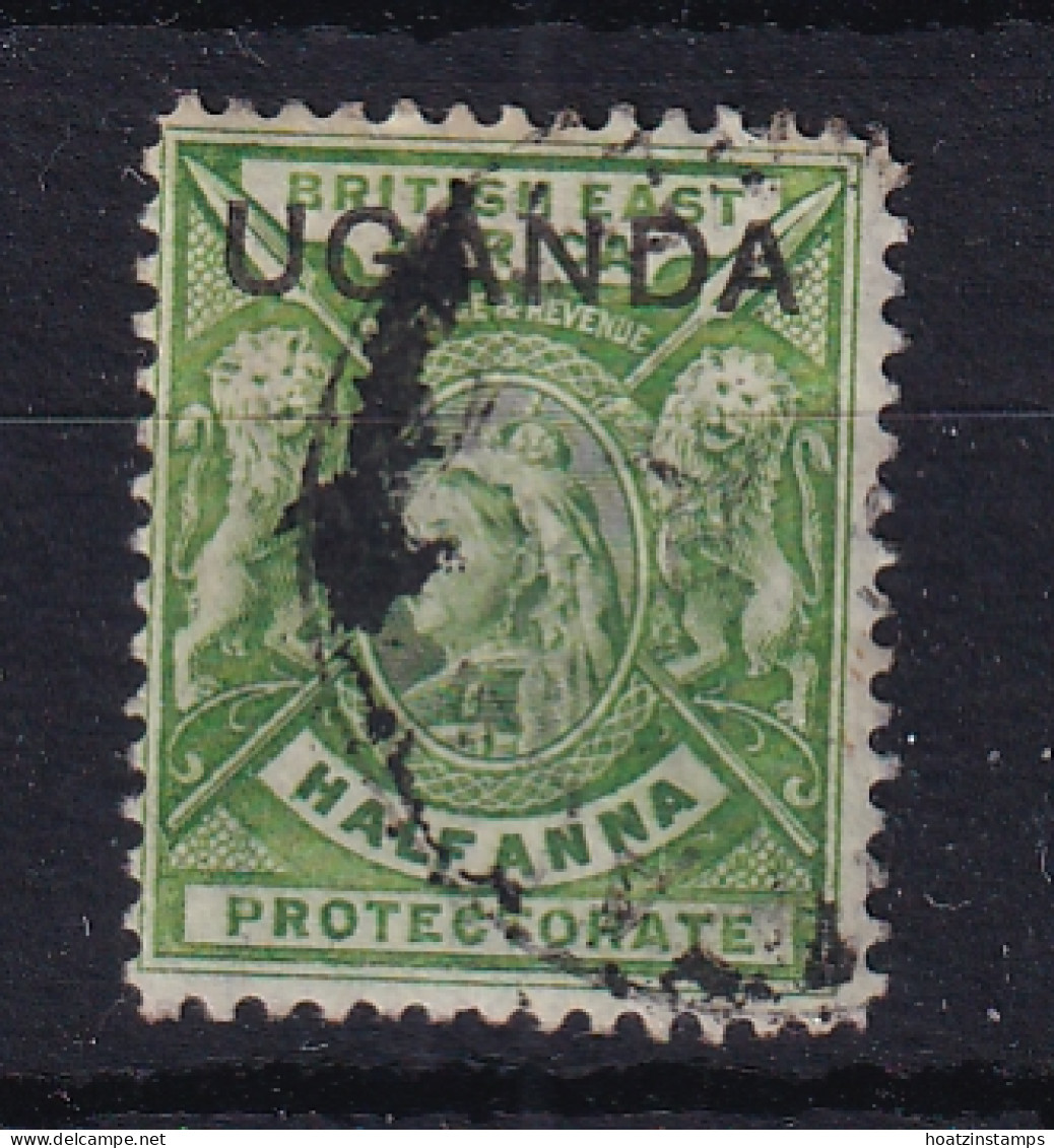 Uganda: 1902   QV 'Uganda' OVPT  SG92    ½a   Used - Oeganda (...-1962)