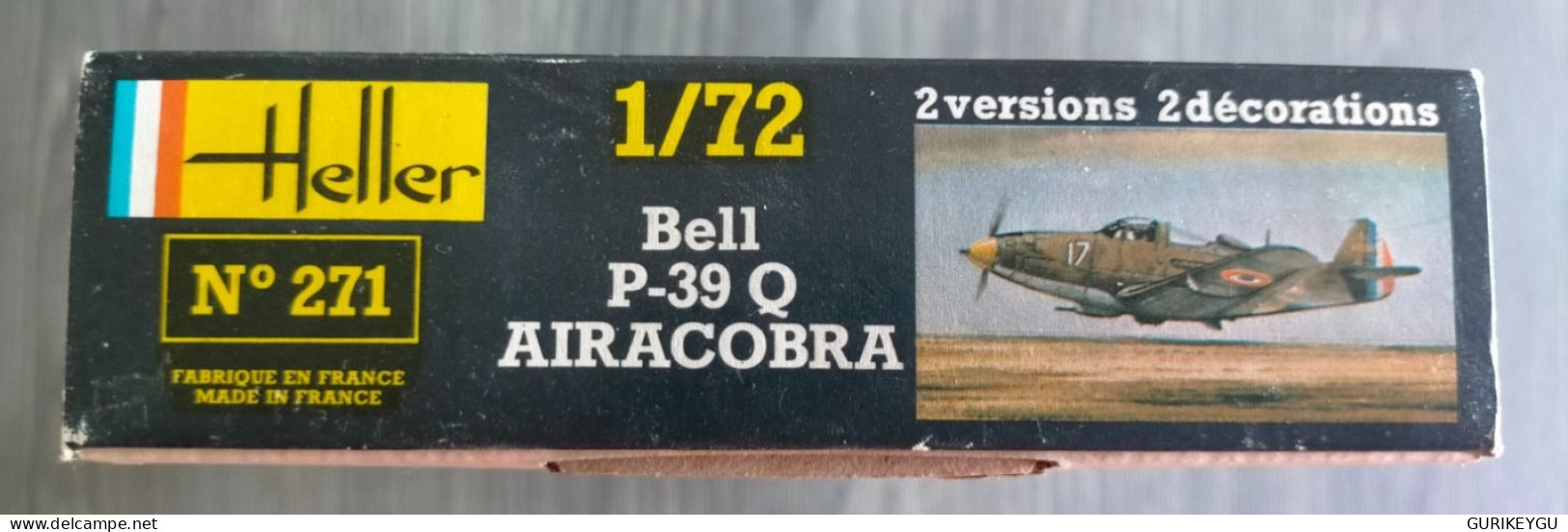 RARE Maquette AVION 1/72 BELL P-39 Q AIRACOBRA Heller FRANCE N° 271 Ancienne EO NEUF Boite Fermée D'origine Années 70 - Aviazione