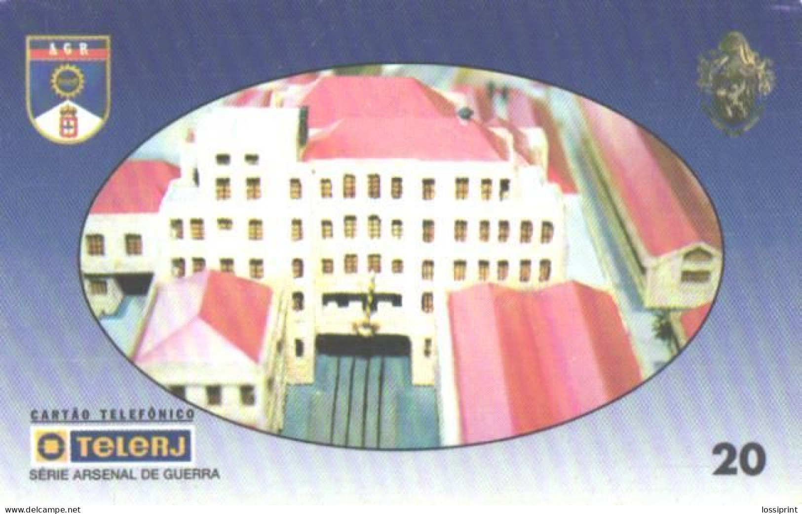 Brazil:Brasil:Used Phonecard, TeleRJ, 20 Units, Buildings, 1999 - Brasilien