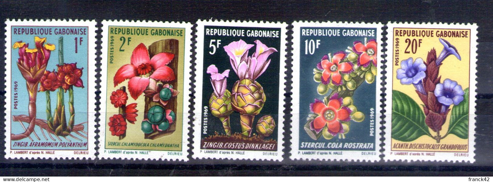 Gabon. Fleurs Diverses 1969 - Gabon (1960-...)