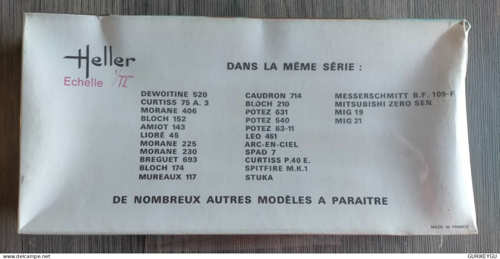 Maquette AVION 1/72 GAUDRON 714 Heller FRANCE  L 096 Ancienne EO  Boite Fermée D'origine Sous Blister Années 70 - Aviazione