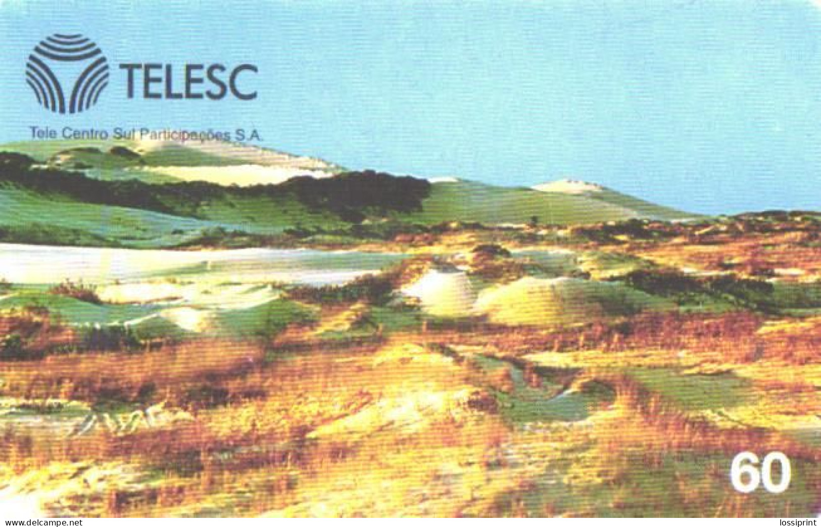 Brazil:Brasil:Used Phonecard, TeleSC, 60 Units, Conceicao Lake Dunes, 1999 - Brasilien