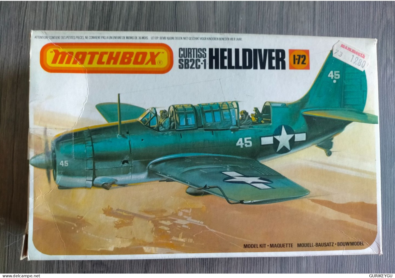 Maquette AVION 1/72 MATCHBOX HELLDIVER CURTISS SB2C-1 édition Originale Année 70 Boite Bien 100% Complète - Aviazione