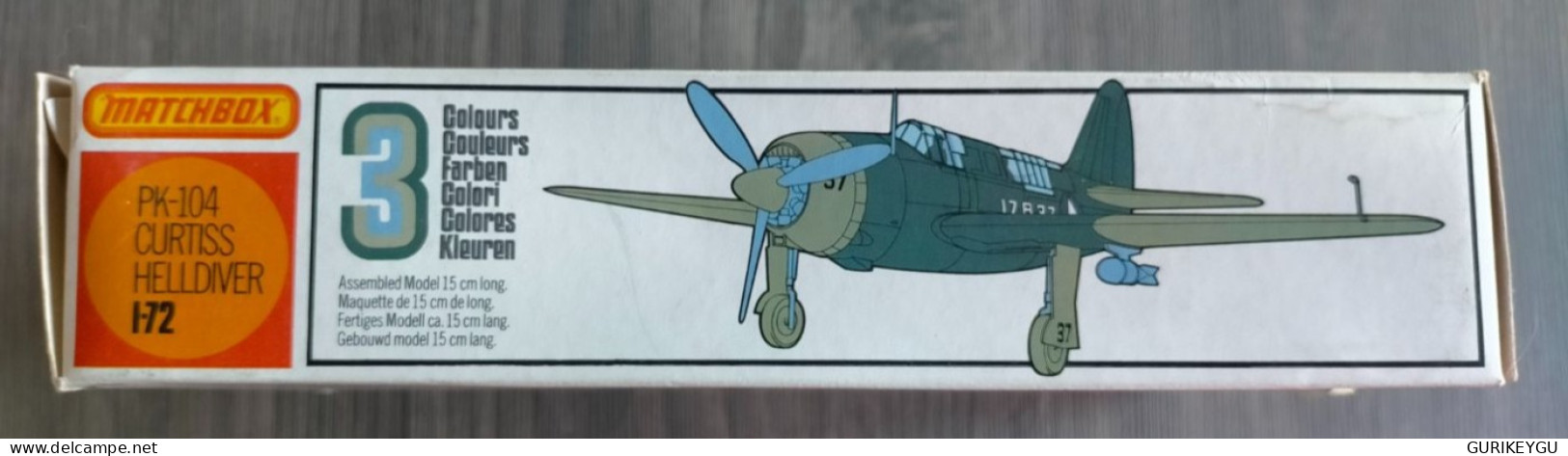 Maquette AVION 1/72 MATCHBOX HELLDIVER CURTISS SB2C-1 édition Originale Année 70 Boite Bien 100% Complète - Aviazione