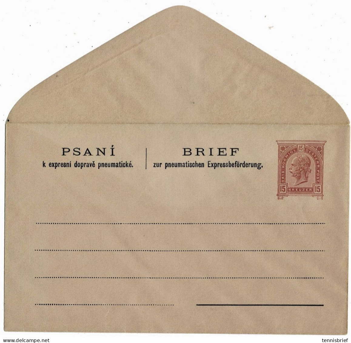 1899, Rohrpost Prag, ANK € 85.-, # A7327 - Enveloppes