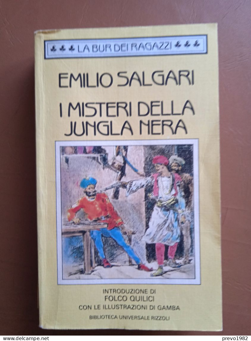 I Segreti Della Jungla Nera - E. Salgari, F. Quilici, Gamba - Ed. BUR - Abenteuer