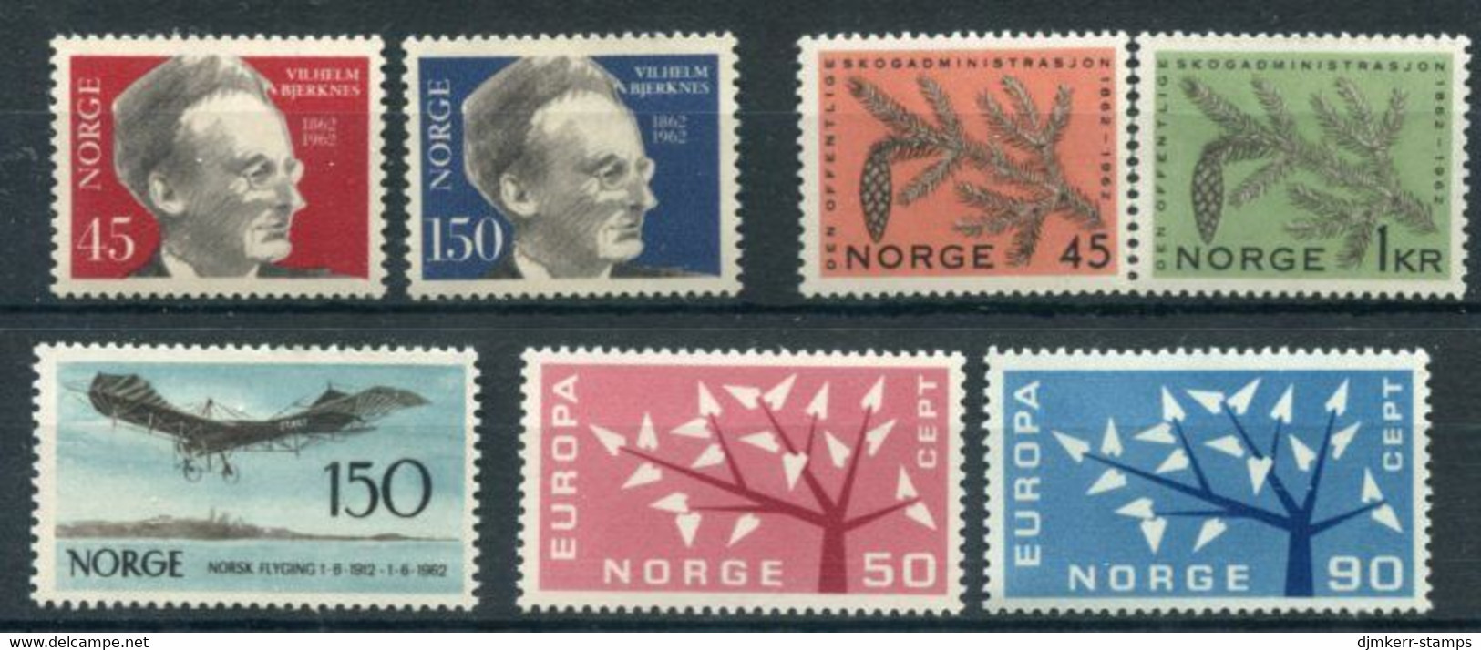 NORWAY 1962 Complete Commemorative Issues MNH / **. - Volledig Jaar