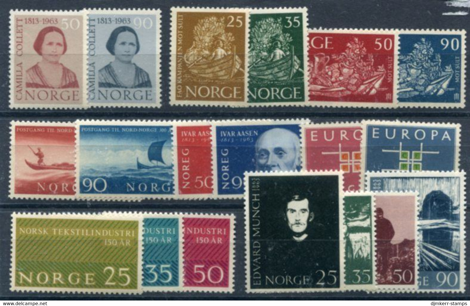 NORWAY 1963 Complete Commemorative Issues MNH / **. - Années Complètes