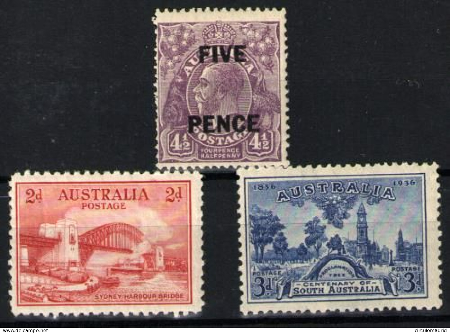 Australia Nº 71, 89, 108.  Año 1930 - Nuovi