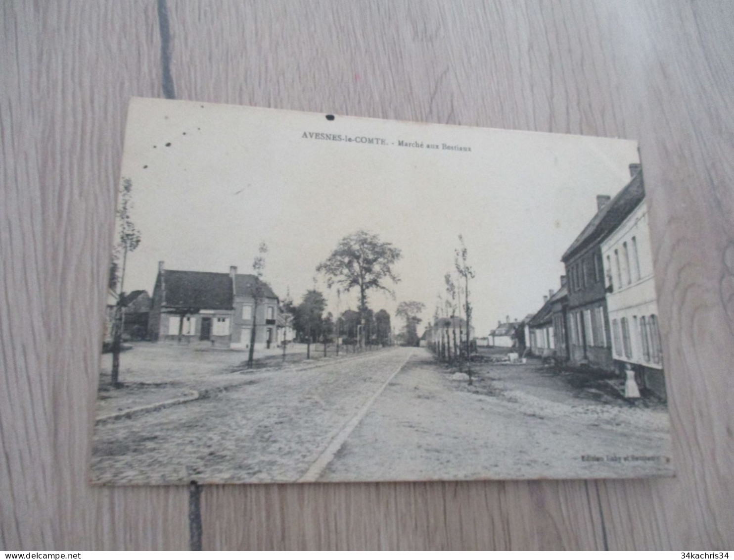 CPA 62 Pa De Calais Avesne Le Comte Marché Aux Bestiaux - Avesnes Le Comte