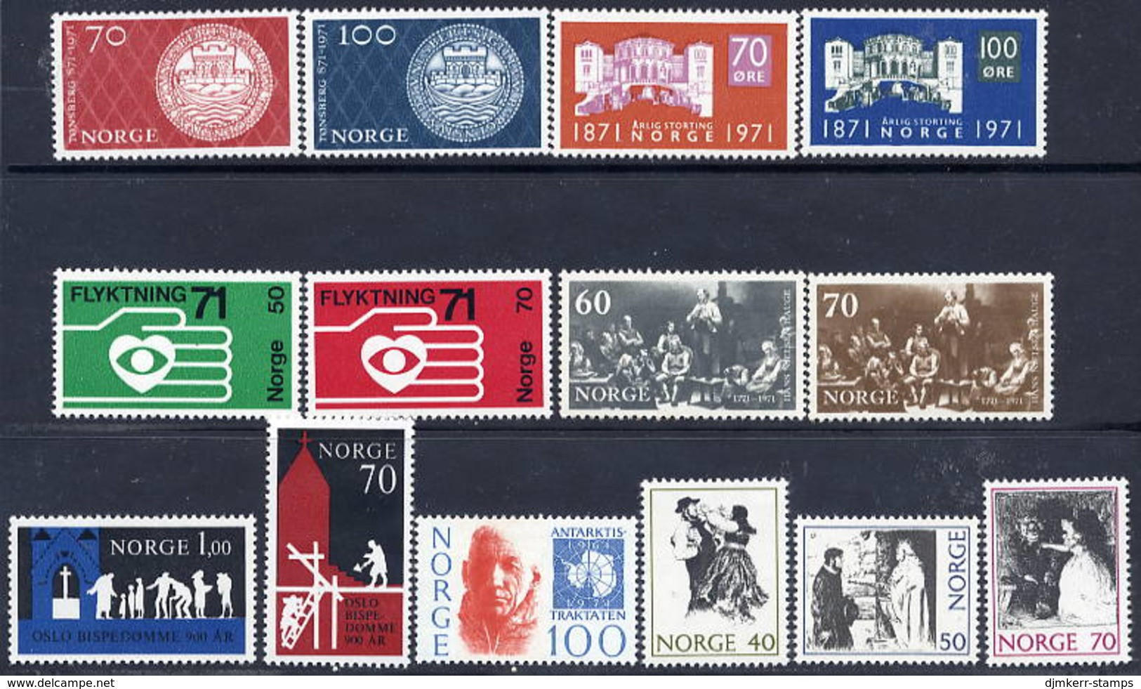 NORWAY 1971 Complete Year Issues MNH / **. - Ganze Jahrgänge