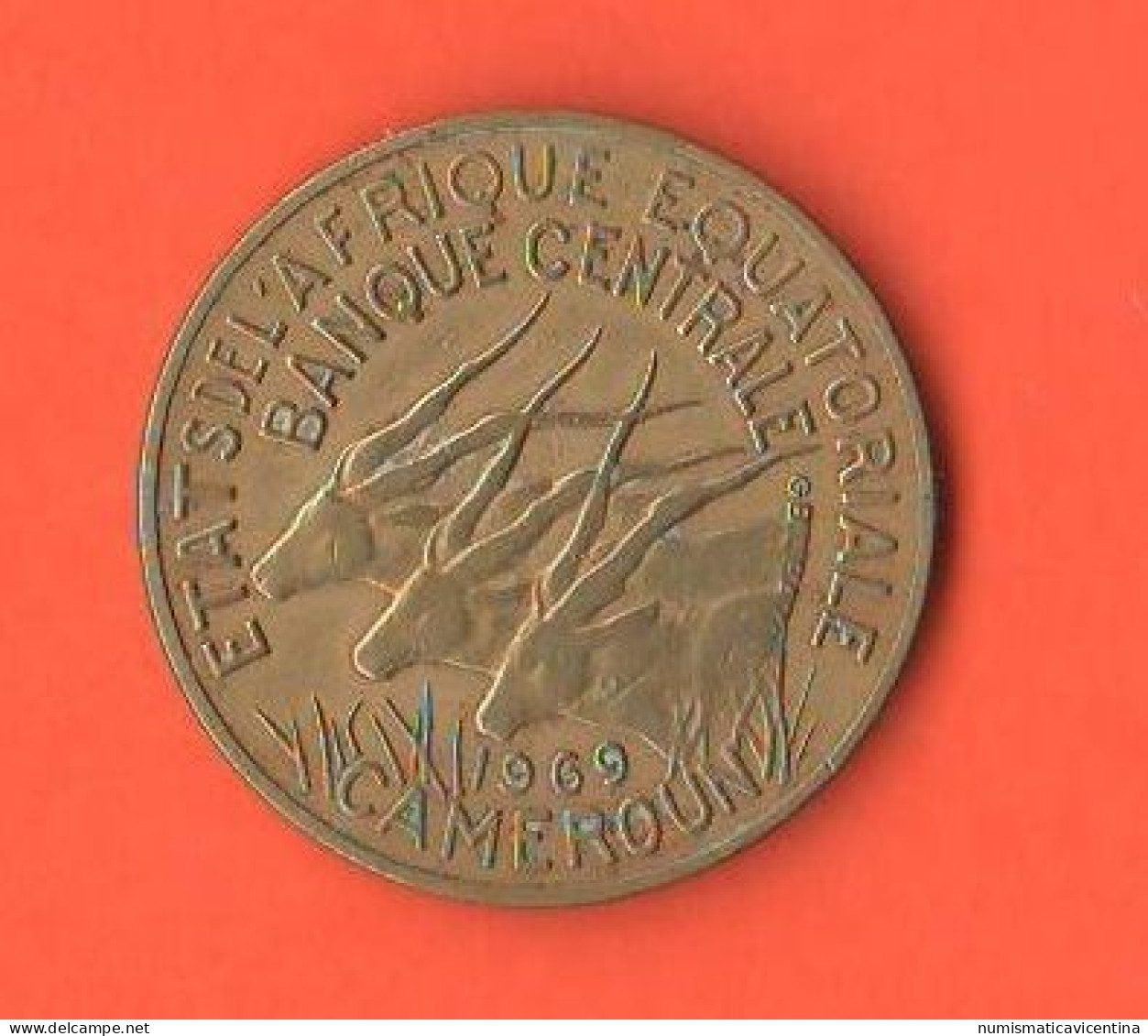 African Equatorial 100 Francs 1969 Cameroun Afrique Equatorial  Bronze Coin - Kamerun