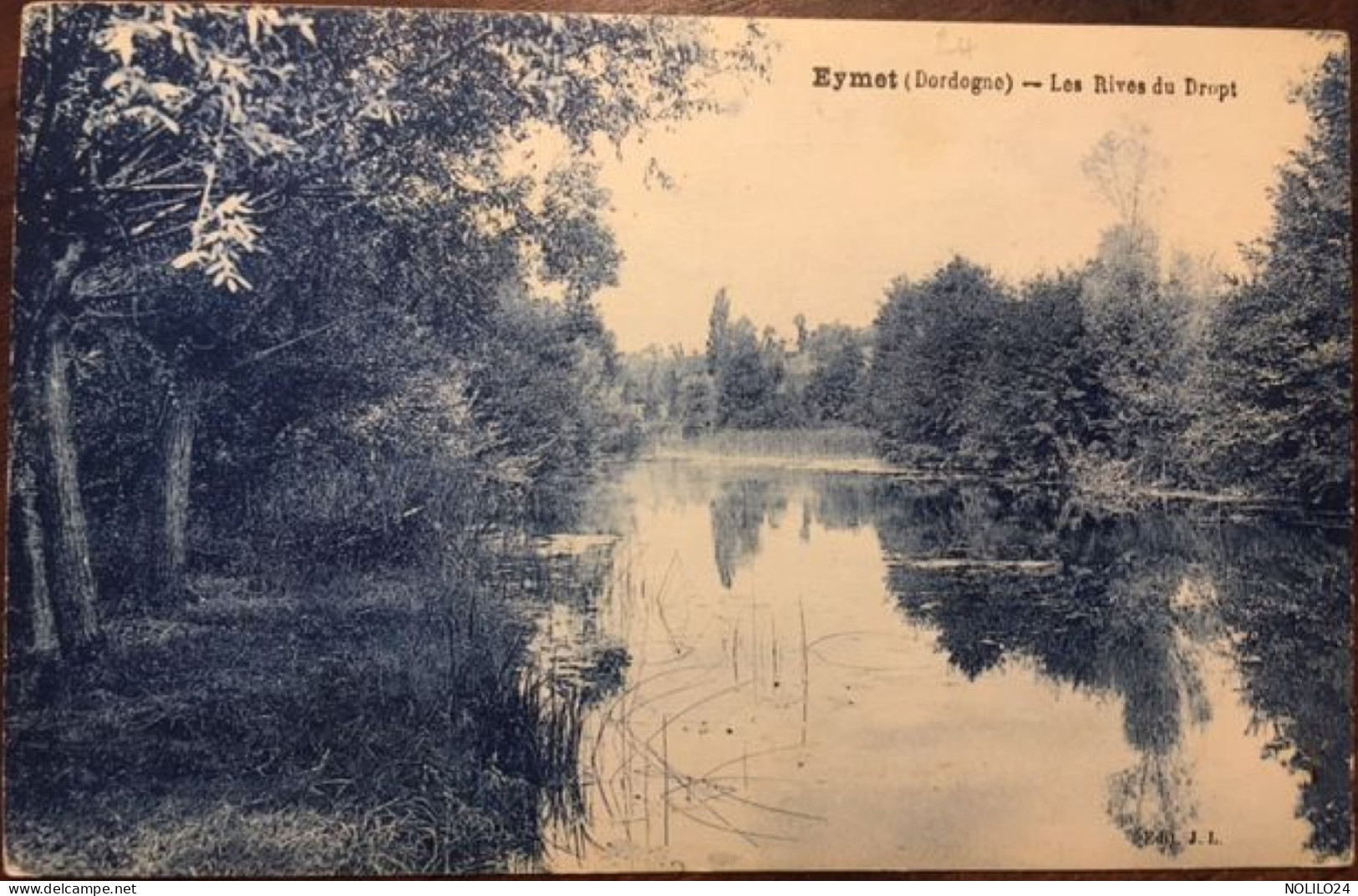 Cpa écrite En 1928, 24 Dordogne, Eymet Les Rives Du Dropt, éd Thiriat Et Basuyau - Eymet