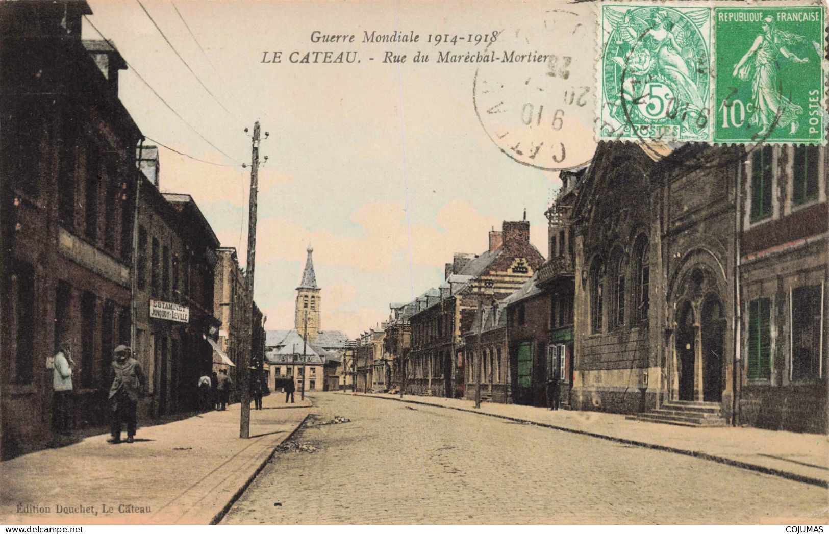 59 - LE CATEAU - S13971 - Rue Du Maréchal Mortier - Estaminet Jonquoy Deville - L23 - Le Cateau