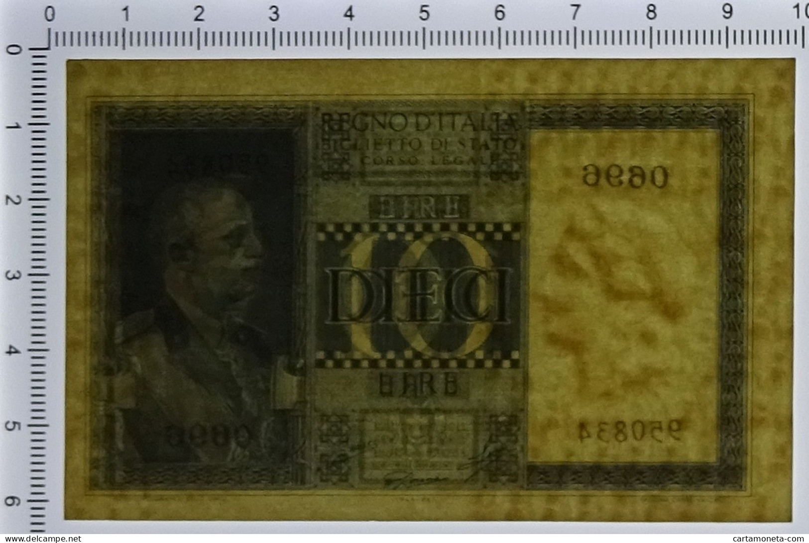 10 LIRE BIGLIETTO DI STATO VITTORIO EMANUELE III FASCIO 1944 XXII QFDS - Regno D'Italia – Autres