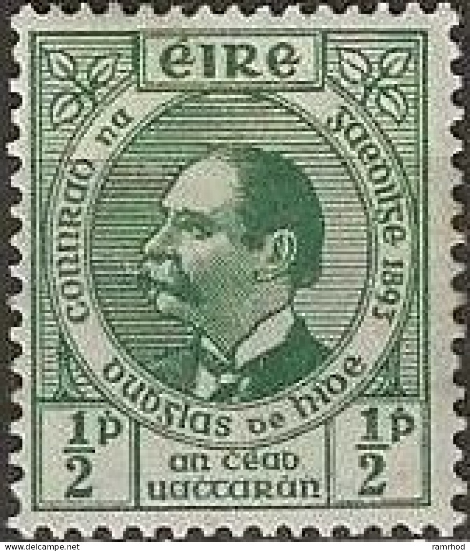 IRELAND 1943 50th Anniversary Of Gaelic League - 1/2d - Dr. Douglas Hyde MH - Unused Stamps