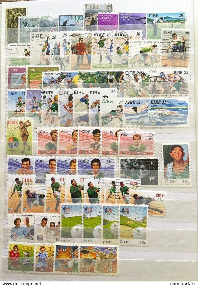 IRELAND 1971-2000 COLLECTION OF USED DECIMAL COMMEMORATIVES PART I/III (270+) - Lots & Serien