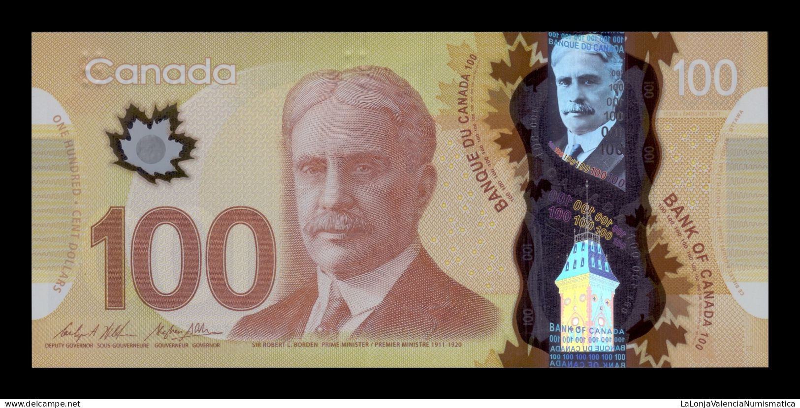 Canada 100 Dollars 2011 Pick 110c Polymer Sc Unc - Canada