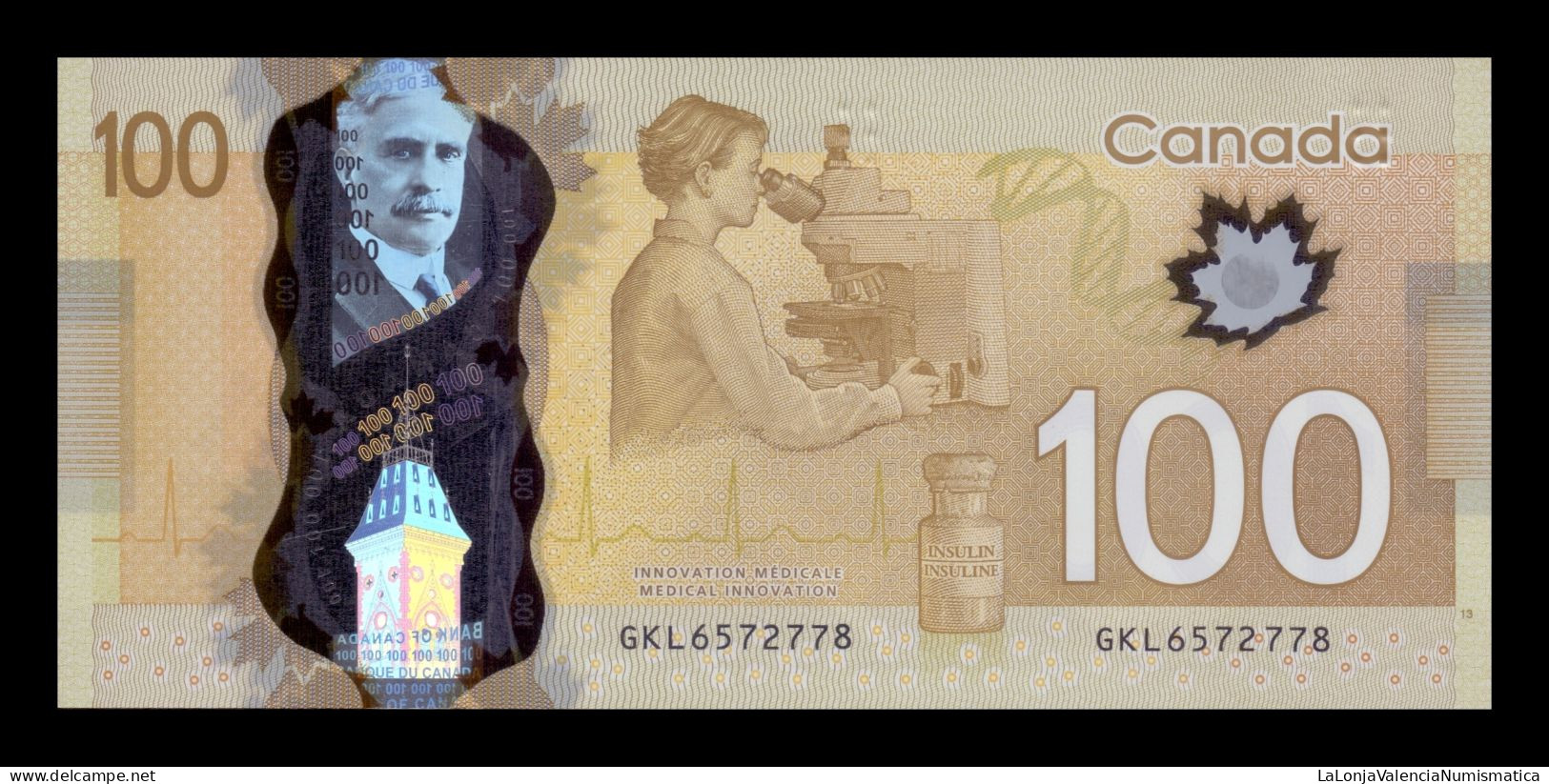 Canada 100 Dollars 2011 Pick 110c Polymer Sc Unc - Canada