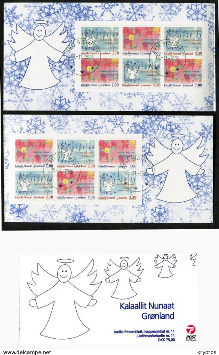 Greenland 2006. Christmas. Booklet Complet W. 12 Stamps (self-adhesive) - USED - Cuadernillos