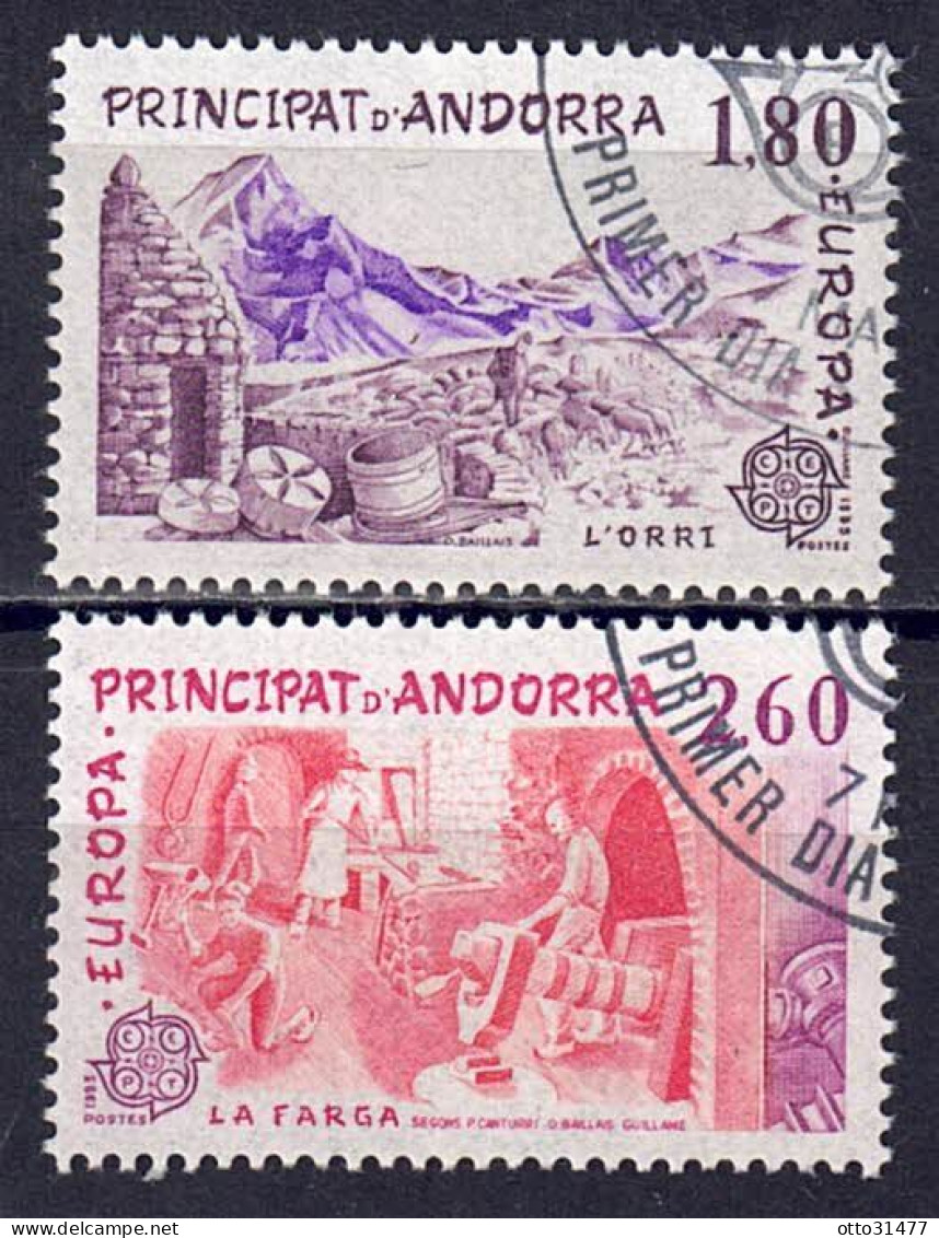 Andorra (franz. Post) 1983 - EUROPA, Nr. 334 - 335, Gestempelt / Used - Oblitérés